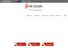 Tablet Screenshot of csfordoors.co.nz